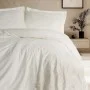 Cotton Box 3D Nakışlı Saten Çift Kişilik Nevresim Takımı Chic Ekru