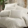 Cotton Box 3D Nakışlı Saten Çift Kişilik Nevresim Takımı Pure Ekru