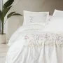 Cotton Box 3D Nakışlı Saten Çift Kişilik Nevresim Takımı Zephy Ekru