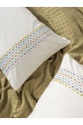 Cotton Box Aura Çift Kişilik Pike Takımı Pebble Hardal görseli 3