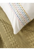 Cotton Box Aura Çift Kişilik Pike Takımı Pebble Hardal görseli 4