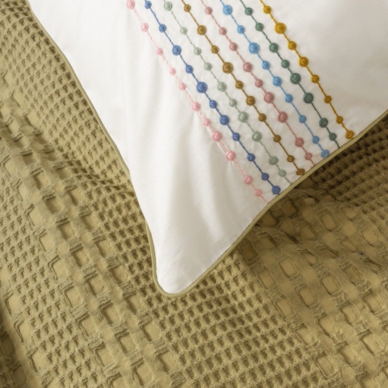 Cotton Box Aura Çift Kişilik Pike Takımı Pebble Hardal