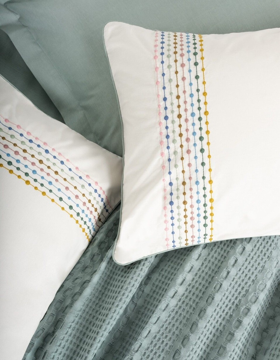 Cotton Box Aura Çift Kişilik Pike Takımı Pebble Mint Cotton Box Aura Çift Kişilik Pike Takımı Pebble Mint