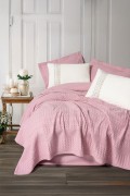 Cotton Box Aura Çift Kişilik Pike Takımı Pebble Pembe