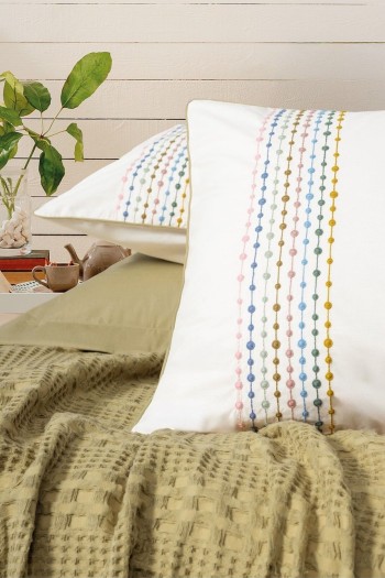 Cotton Box Aura Tek Kişilik Takımı Pebble Hardal Cotton Box Aura Tek Kişilik Takımı Pebble Hardal