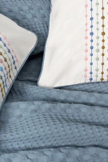 Cotton Box Aura Tek Kişilik Takımı Pebble indigo Cotton Box Aura Tek Kişilik Takımı Pebble indigo