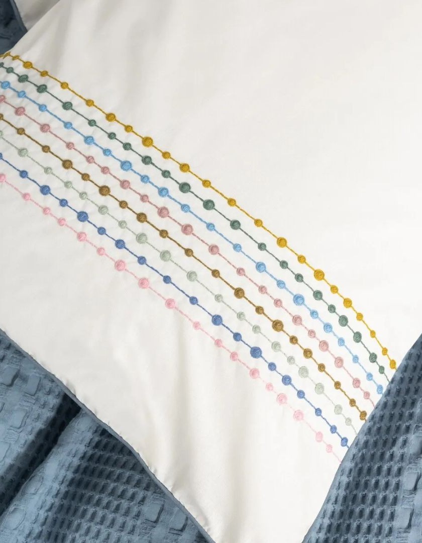 Cotton Box Aura Tek Kişilik Takımı Pebble indigo