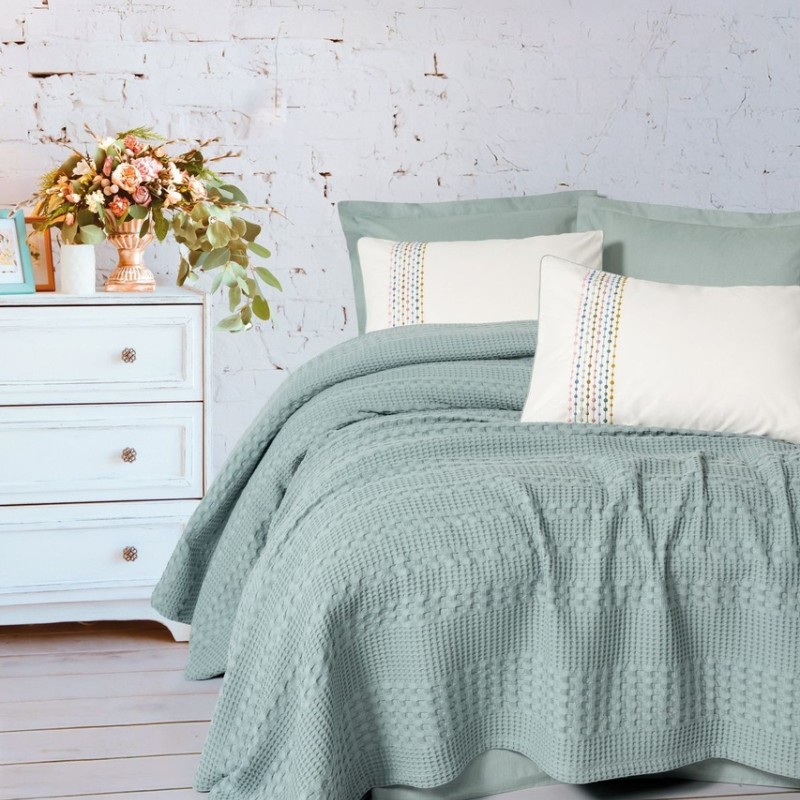 Cotton Box Aura Tek Kişilik Takımı Pebble Mint