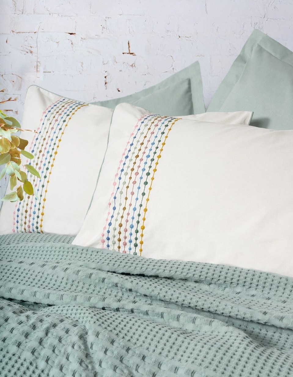 Cotton Box Aura Tek Kişilik Takımı Pebble Mint