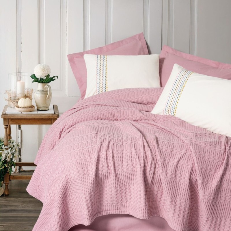 Cotton Box Aura Tek Kişilik Takımı Pebble Pembe