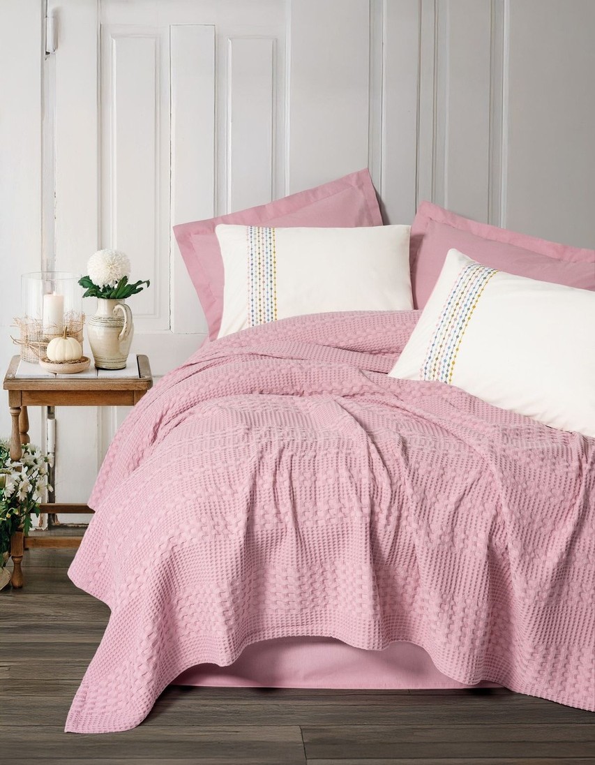 Cotton Box Aura Tek Kişilik Takımı Pebble Pembe