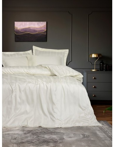 Cotton Box Bambu Çift Kişilik Nevresim Takımı Ekru