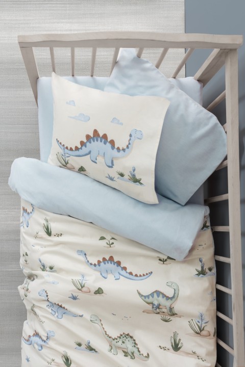 Cotton Box Bebek Nevresim Takimi Dinoro Mavi