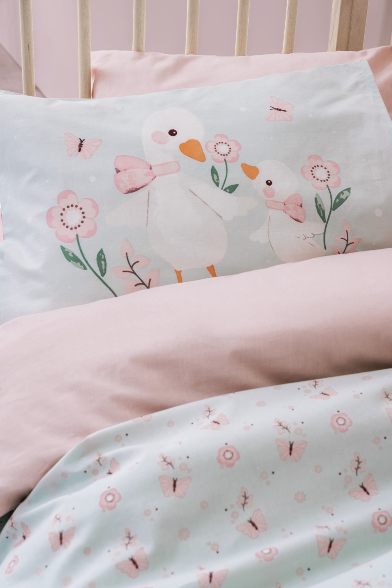 Cotton Box Bebek Nevresim Takimi Mamiduck Pembe detay görseli