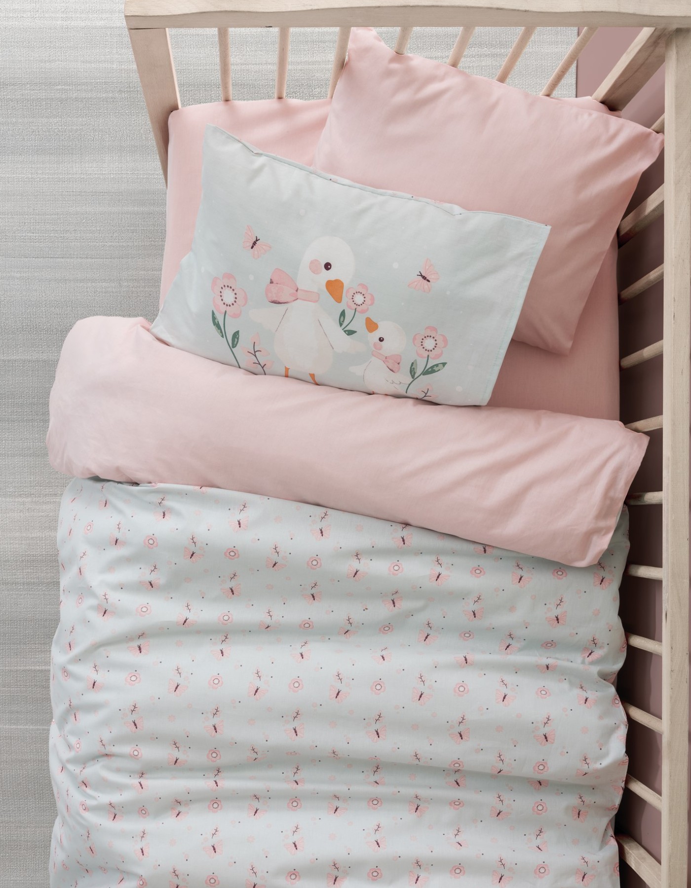 Cotton Box Bebek Nevresim Takimi Mamiduck Pembe