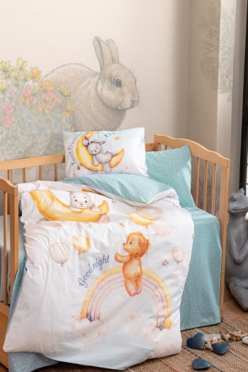 Cotton Box Bebek Nevresim Takimi Moon Mint Cotton Box Bebek Nevresim Takimi Moon Mint