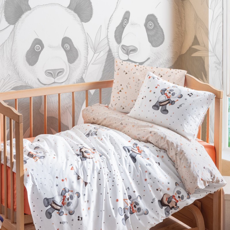 Cotton Box Bebek Nevresim Takimi Musico Oranj