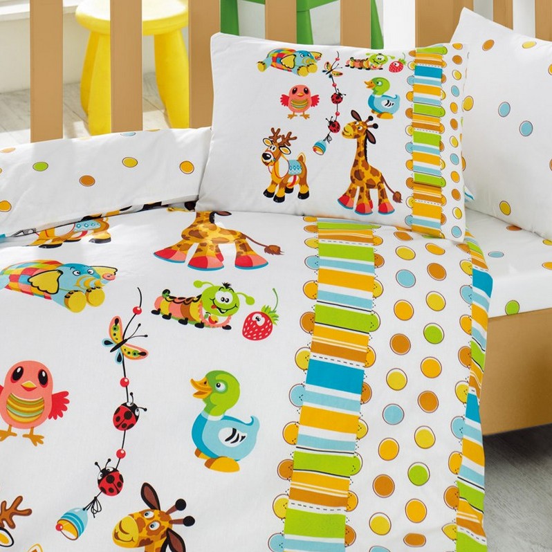 Cotton Box Bebek Nevresim Takimi Oyun Bahçesi Turkuaz