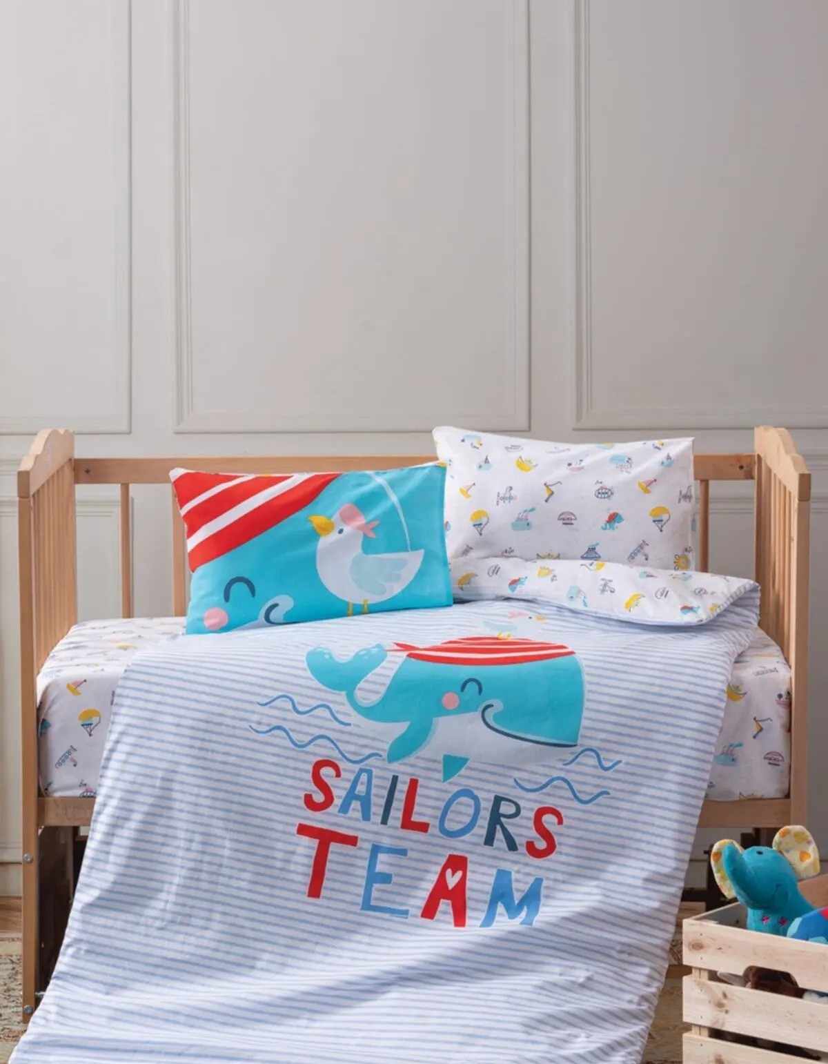 Cotton Box Bebek Nevresim Takimi Sailor Mavi Cotton Box Bebek Nevresim Takimi Sailor Mavi