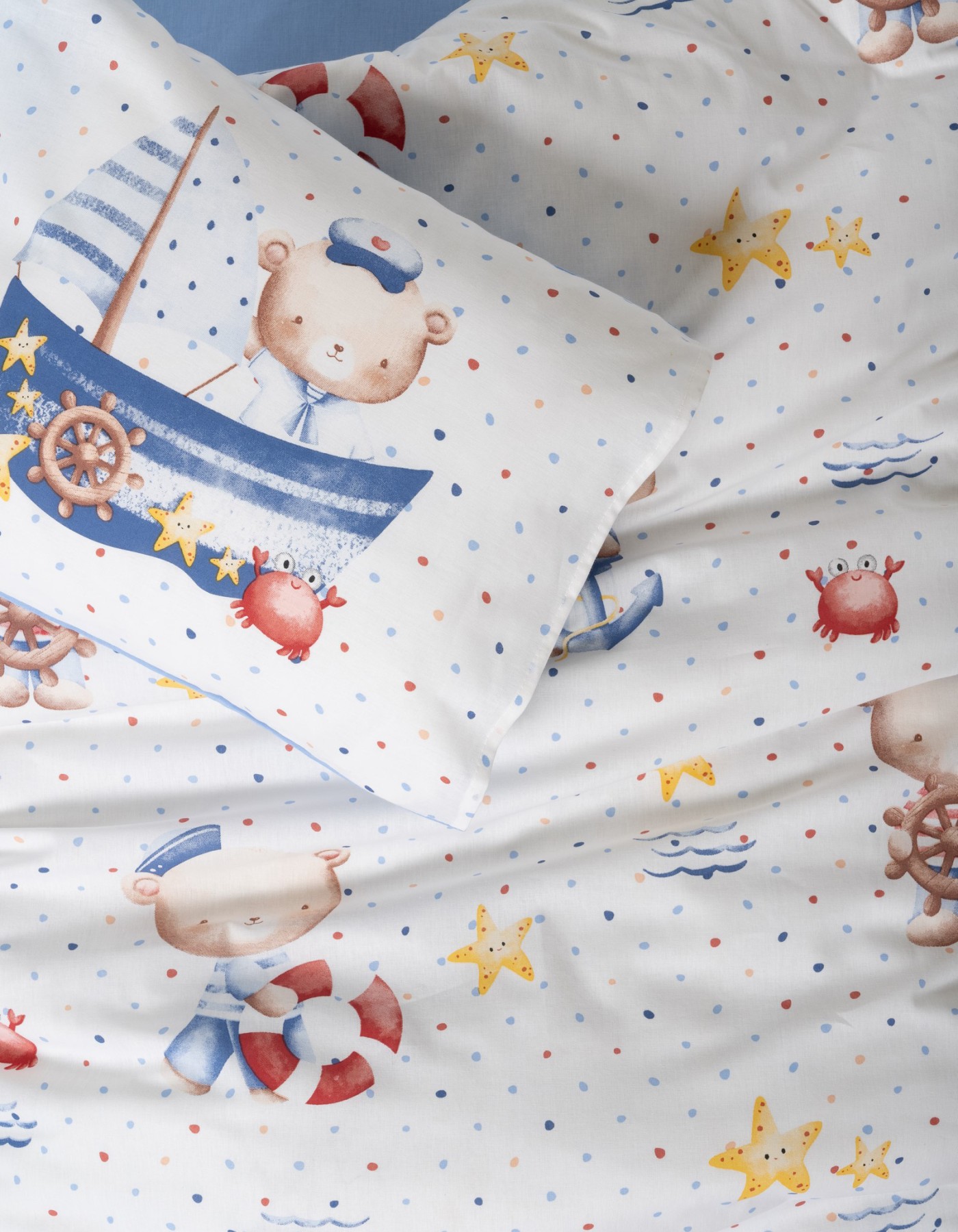 Cotton Box Bebek Nevresim Takimi Seaman Mavi