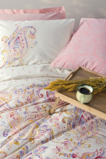 Cotton Box Bohem Serisi Çift Kişilik Nevresim Takımı Muna Pembe