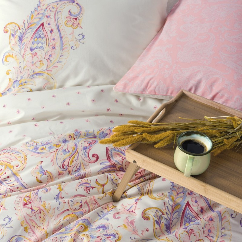 Cotton Box Bohem Serisi Çift Kişilik Nevresim Takımı Muna Pembe