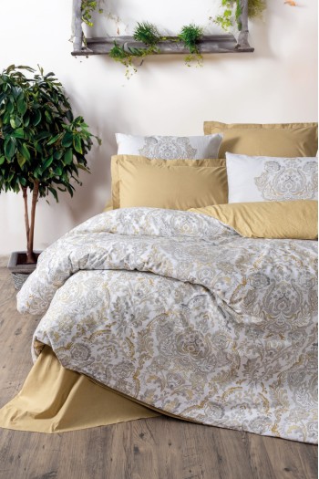 Cotton Box Bohem Serisi Çift Kişilik Nevresim Takımı Najva Hardal