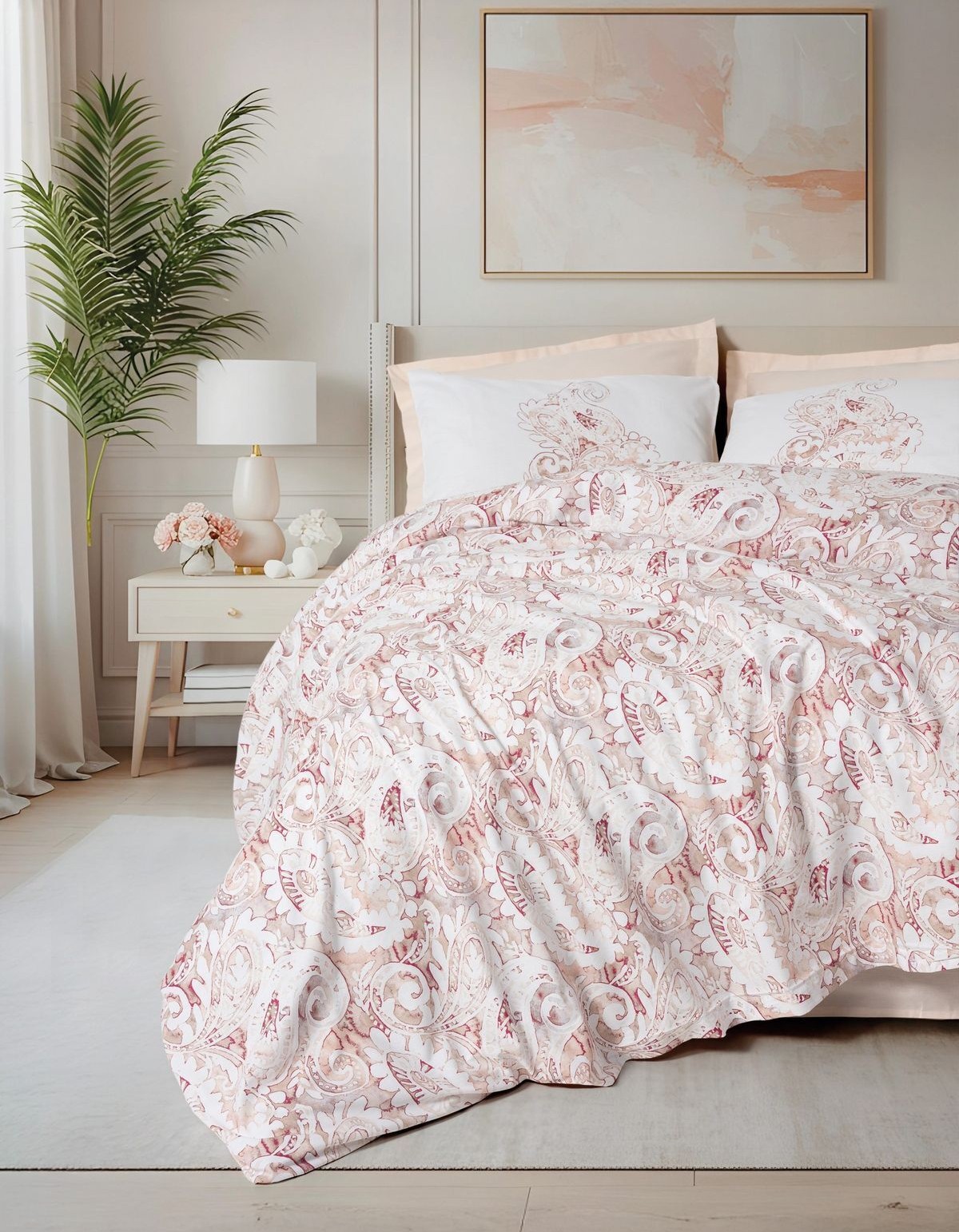 Cotton Box Bohem Serisi Çift Kişilik Nevresim Takımı Serava Somon Cotton Box Bohem Serisi Çift Kişilik Nevresim Takımı Serava Somon