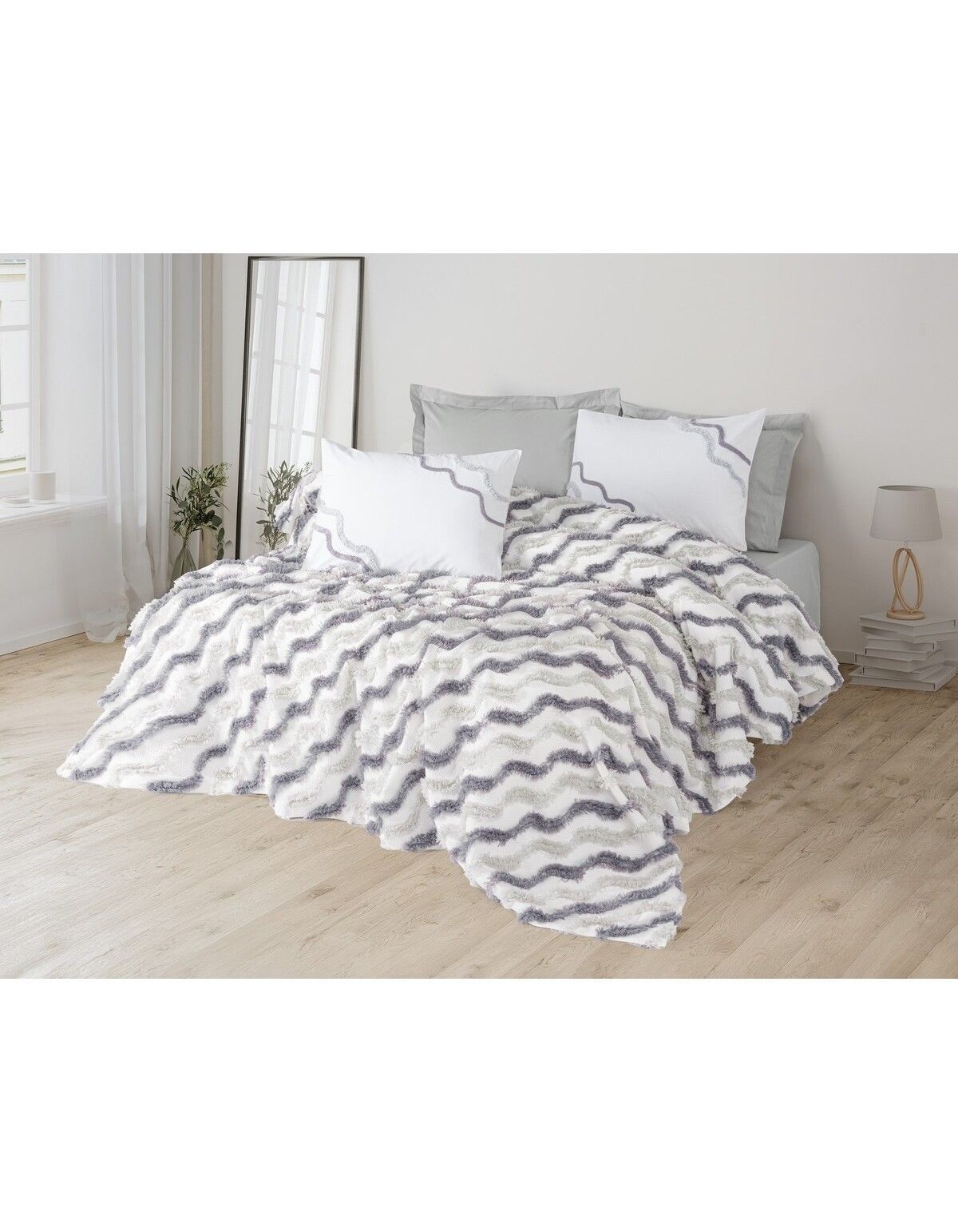 Cotton Box Bonny Çift Kişilik Pike Takımı Eldon Gri