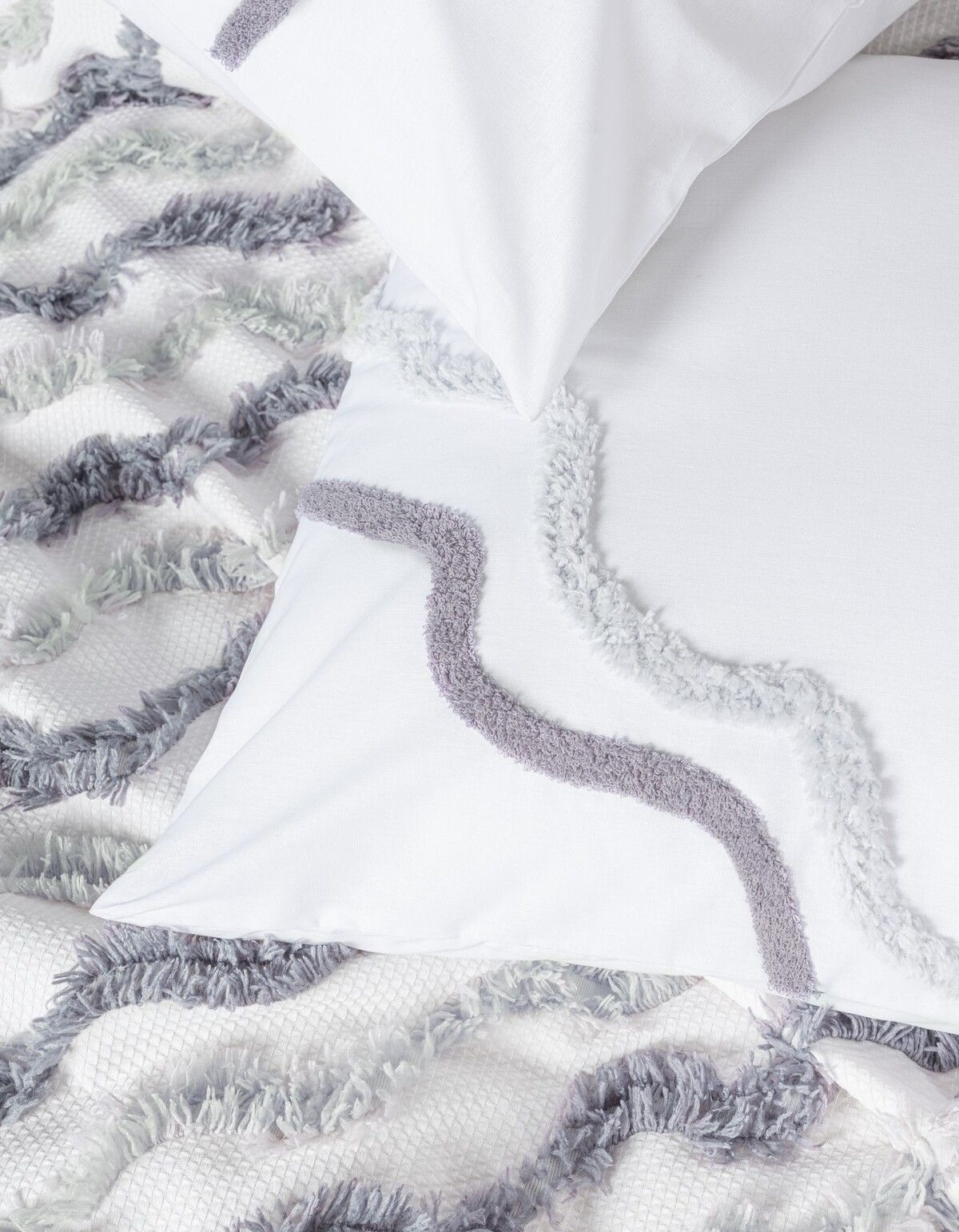 Cotton Box Bonny Çift Kişilik Pike Takımı Eldon Gri