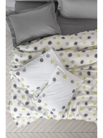 Cotton Box Bonny Çift Kişilik Pike Takımı Leroy Gri