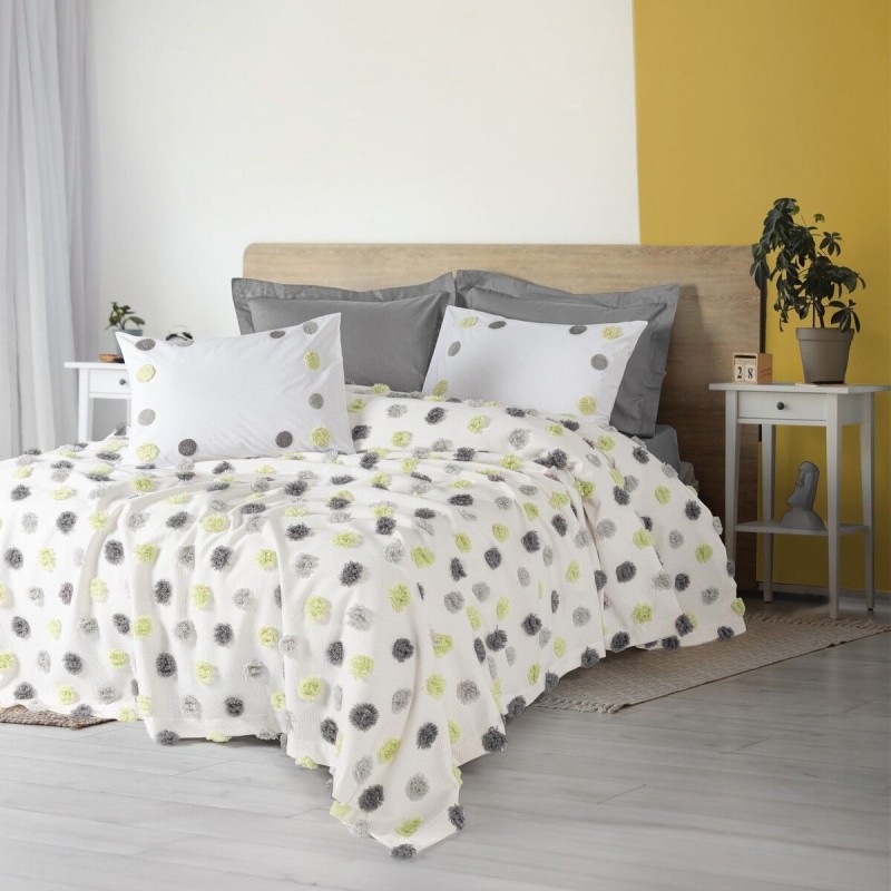 Cotton Box Bonny Çift Kişilik Pike Takımı Leroy Gri Cotton Box Bonny Çift Kişilik Pike Takımı Leroy Gri