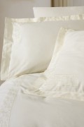 Cotton Box Brode Nakışlı Saten Çift Kişilik Nevresim Takımı Luxe Ekru görseli 2
