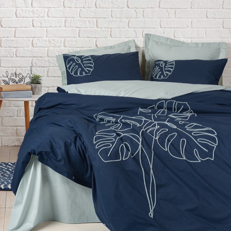 Cotton Box Brode Serisi Çift Kişilik Nevresim Takımı Silva Mint Cotton Box Brode Serisi Çift Kişilik Nevresim Takımı Silva Mint