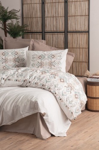 Cotton Box Candy Serisi Tek Kişilik Nevresim Takımı Asilo Kahve