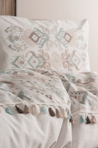 Cotton Box Candy Serisi Tek Kişilik Nevresim Takımı Asilo Kahve