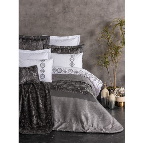 Cotton Box Çeyiz Seti Valeria Antrasit Cotton Box Çeyiz Seti Valeria Antrasit
