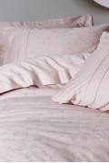 Cotton Box Çift Kişilik Jakarlı Pamuk Saten Nevresim Takımı Jana Pudra görseli 2