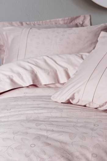 Cotton Box Çift Kişilik Jakarlı Pamuk Saten Nevresim Takımı Jana Pudra Cotton Box Çift Kişilik Jakarlı Pamuk Saten Nevresim Takımı Jana Pudra