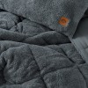 Cotton Box Çift Kişilik Peluş Yorgan Seti Gri 195x215 cm