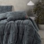 Cotton Box Çift Kişilik Peluş Yorgan Seti Gri 195x215 cm