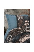 Cotton Box Dark Çift Kişilik Nevresim Takimi Senso Petrol görseli 2