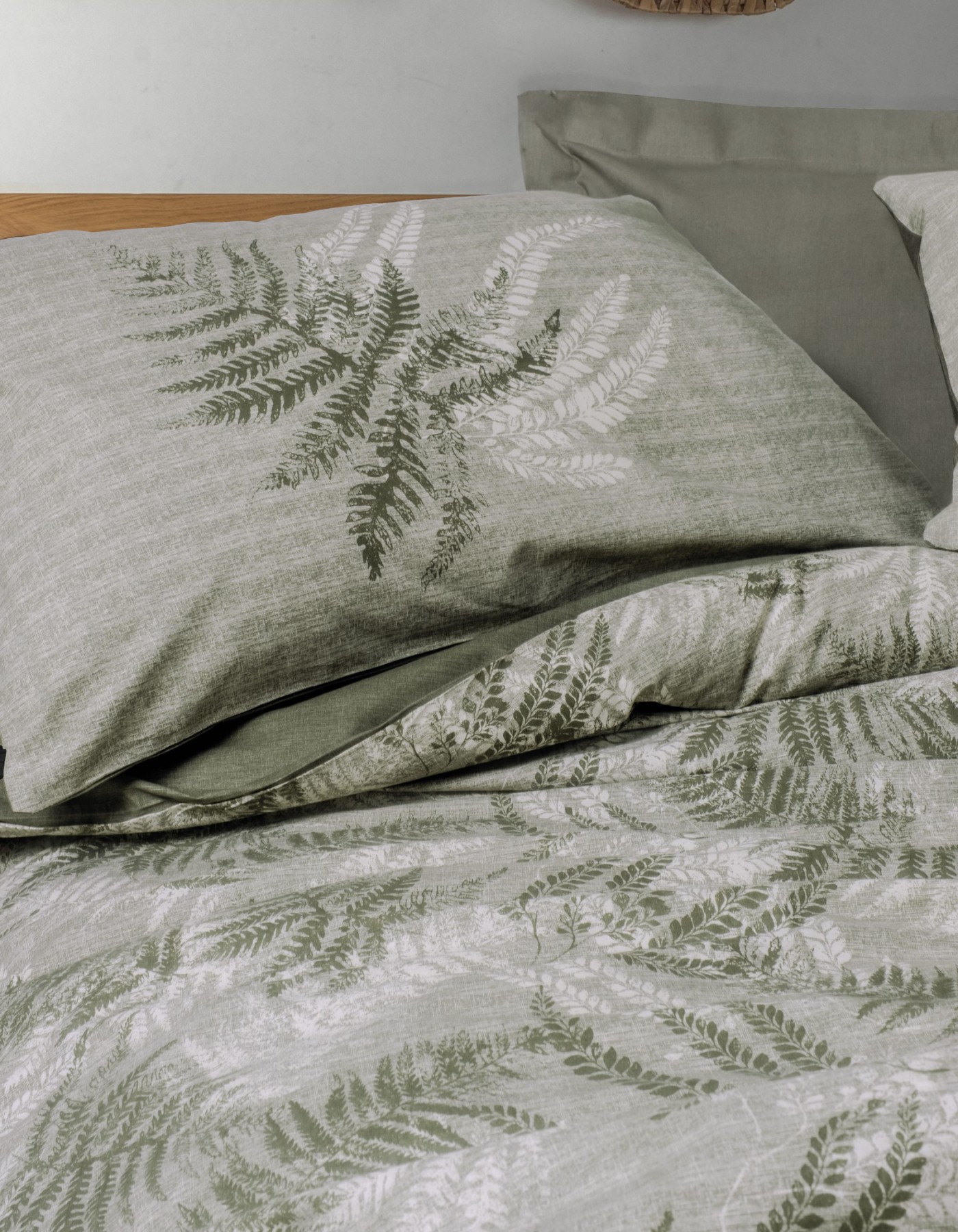 Cotton Box Dual Çift Kişilik Nevresim Takimi Frond Haki Cotton Box Dual Çift Kişilik Nevresim Takimi Frond Haki