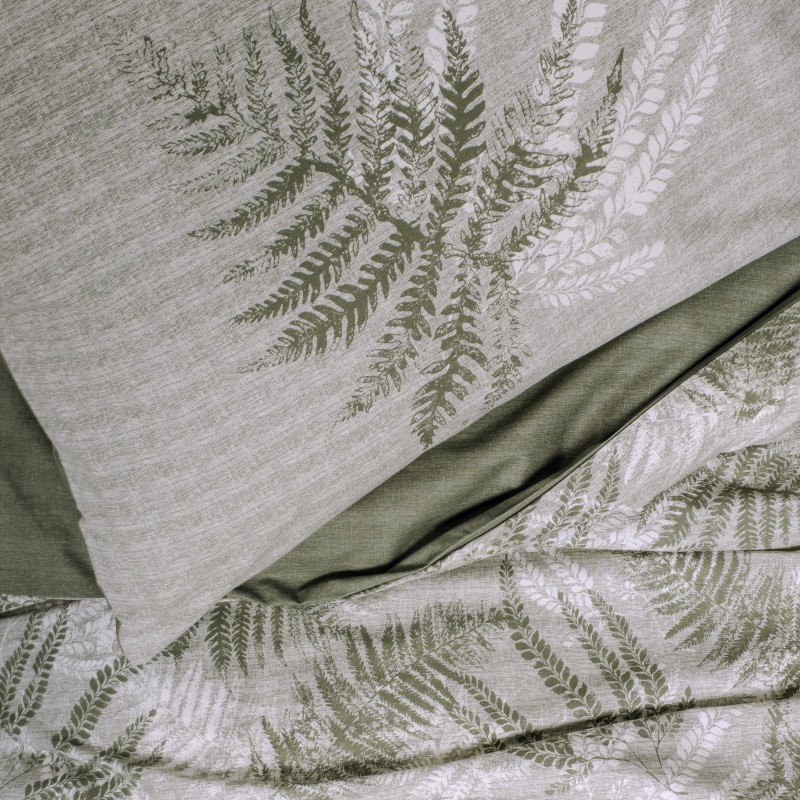 Cotton Box Dual Çift Kişilik Nevresim Takimi Frond Haki