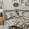 Cotton Box Dual Çift Kişilik Nevresim Takimi Frond Haki