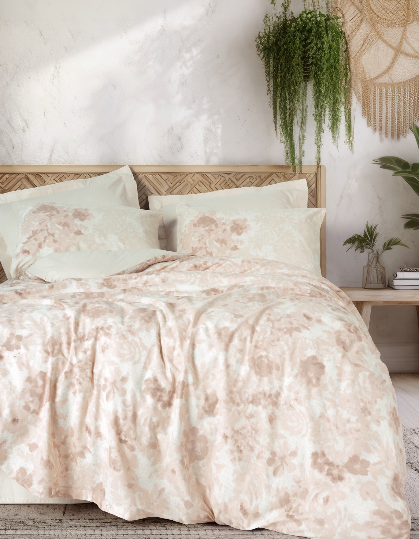 Cotton Box Dual Çift Kişilik Nevresim Takimi Vestige Bej