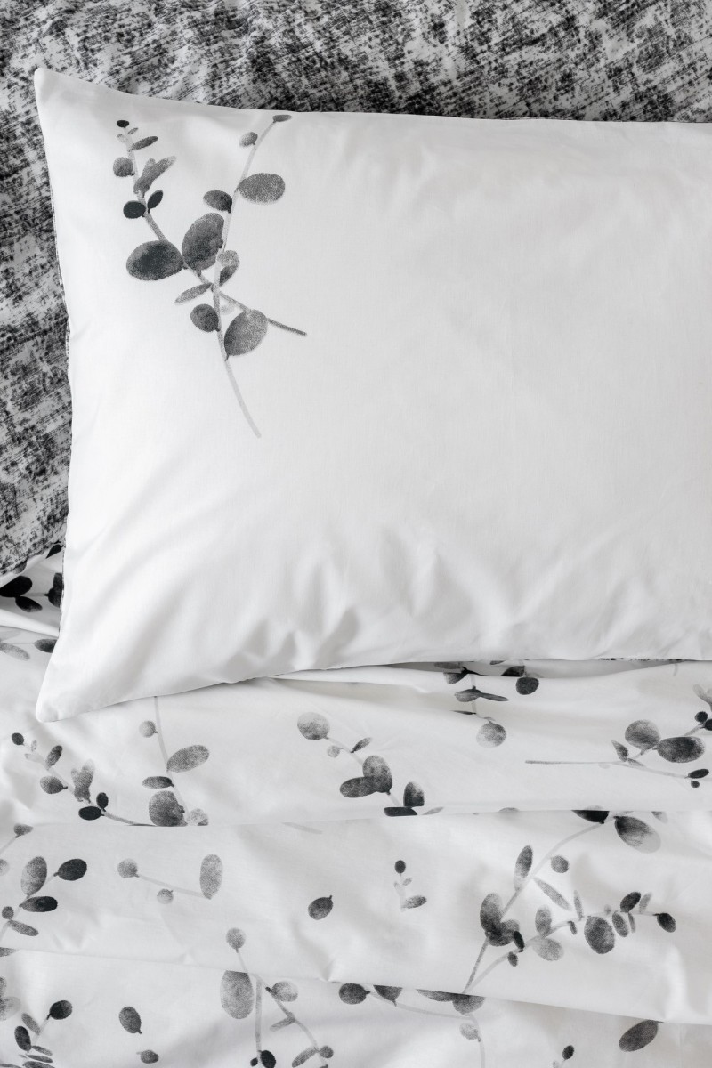 Cotton Box Dual Tek Kişilik Nevresim Takımı Elaria Antrasit detay görseli
