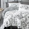 Cotton Box Dual Tek Kişilik Nevresim Takımı Florva Antrasit Cotton Box Dual Tek Kişilik Nevresim Takımı Florva Antrasit