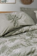 Cotton Box Dual Tek Kişilik Nevresim Takımı Frond Haki görseli 2