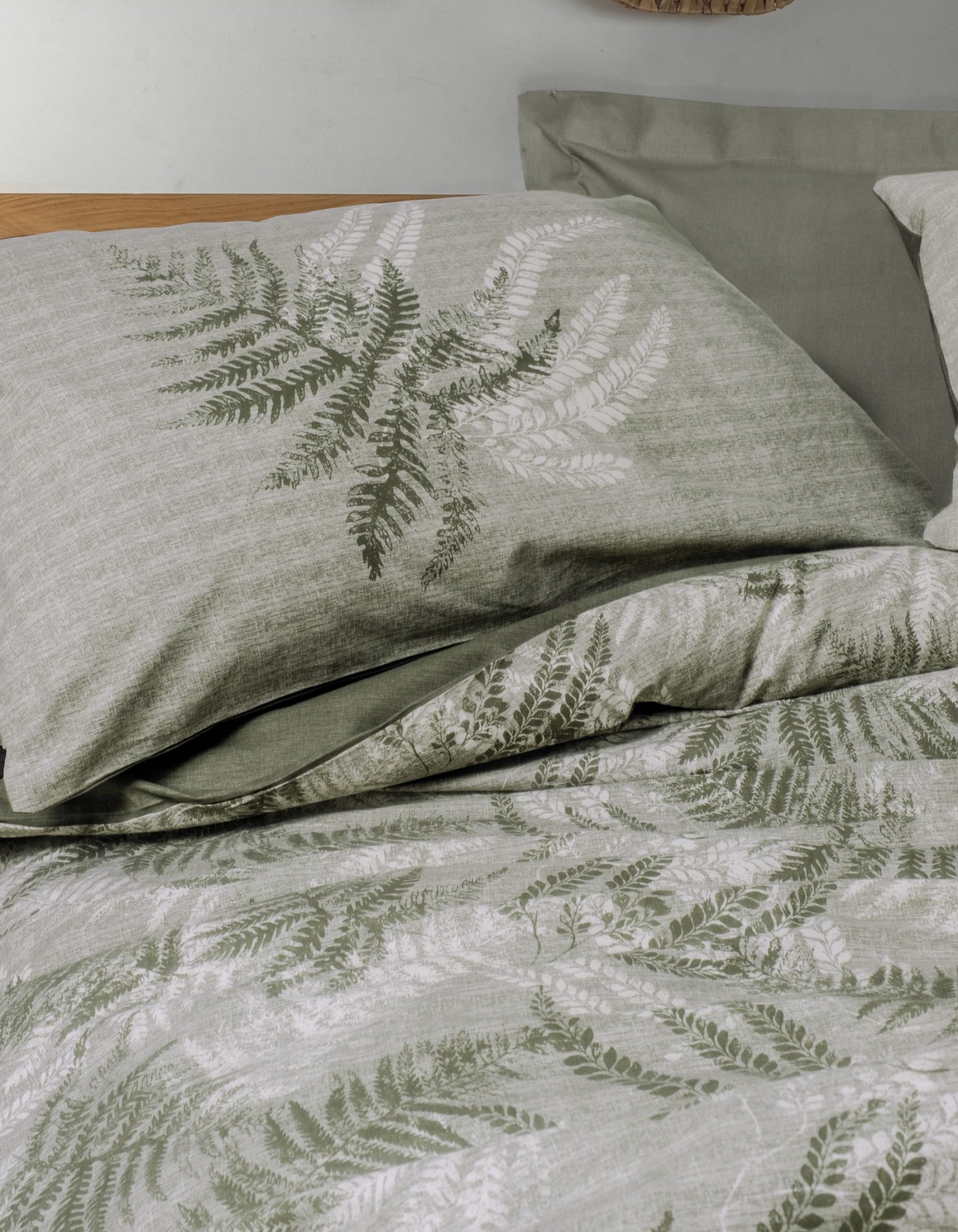 Cotton Box Dual Tek Kişilik Nevresim Takımı Frond Haki Cotton Box Dual Tek Kişilik Nevresim Takımı Frond Haki